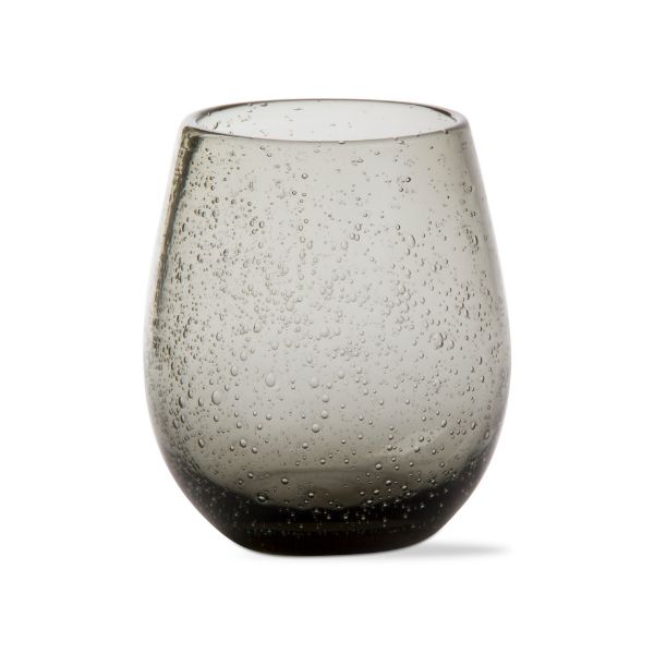 Picture of bubble glass stemless wine - smoke