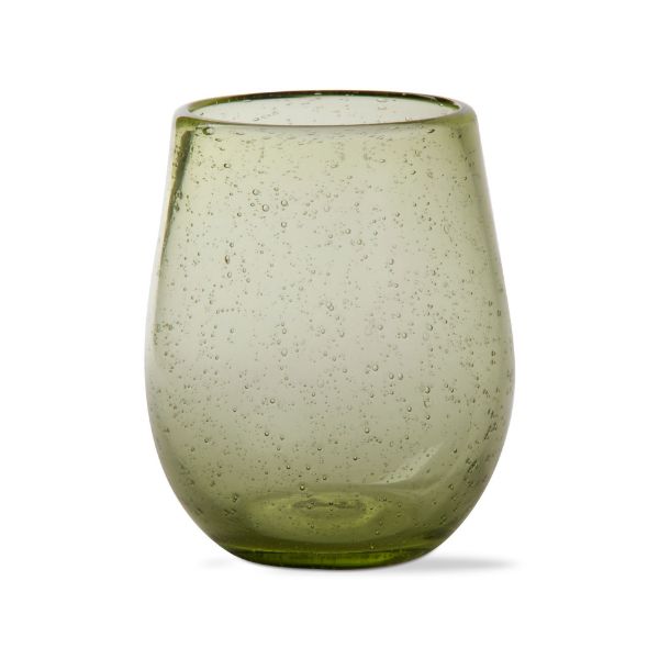 Picture of bubble glass stemless wine - foliage