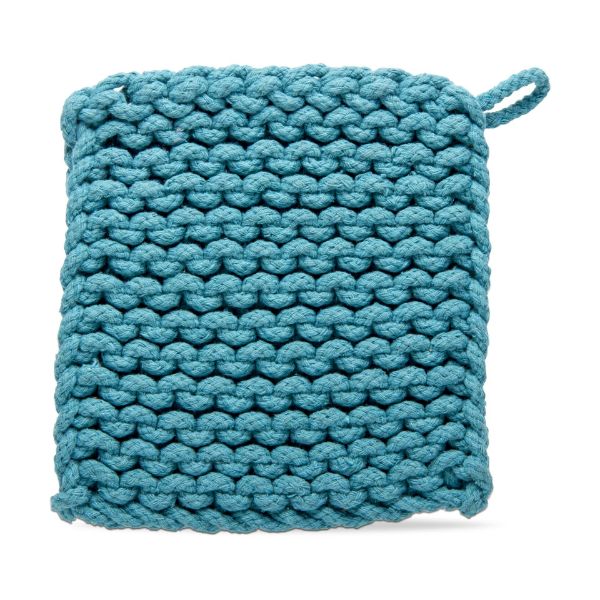 Picture of crochet trivet - turquoise
