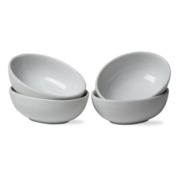 Picture of whiteware oval bowl set of 4  - white