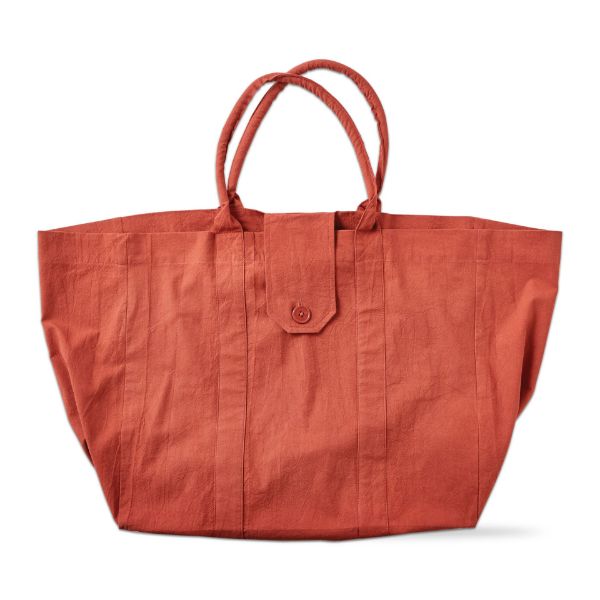 Picture of crinkle lina oversized tote - terracotta