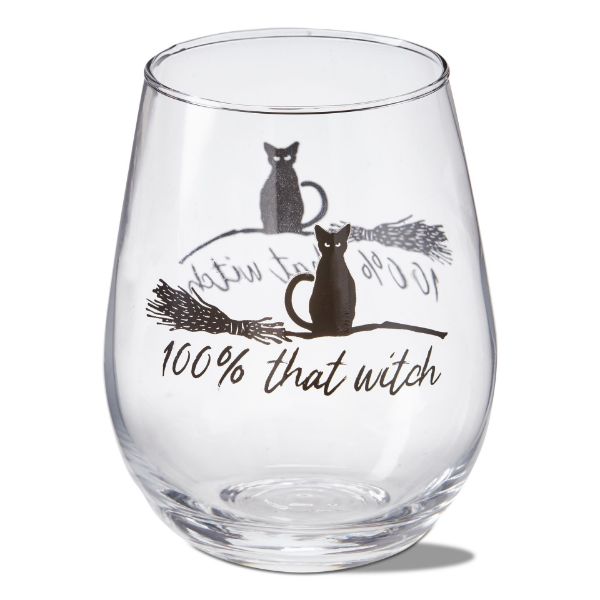 Picture of 100% witch stemless wine - black