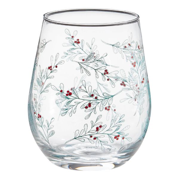 Picture of sprig stemless wine - green, multi