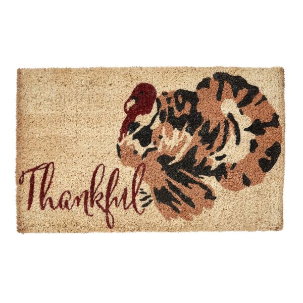 Picture of thankful turkey coir mat - multi