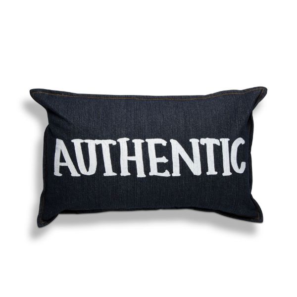 Picture of authentic pillow - Blue Denim