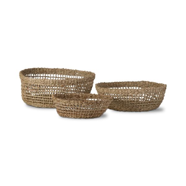 Picture of airlee seagrass bowl set of 3 - Khaki