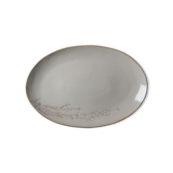 Picture of vine oval platter - ivory