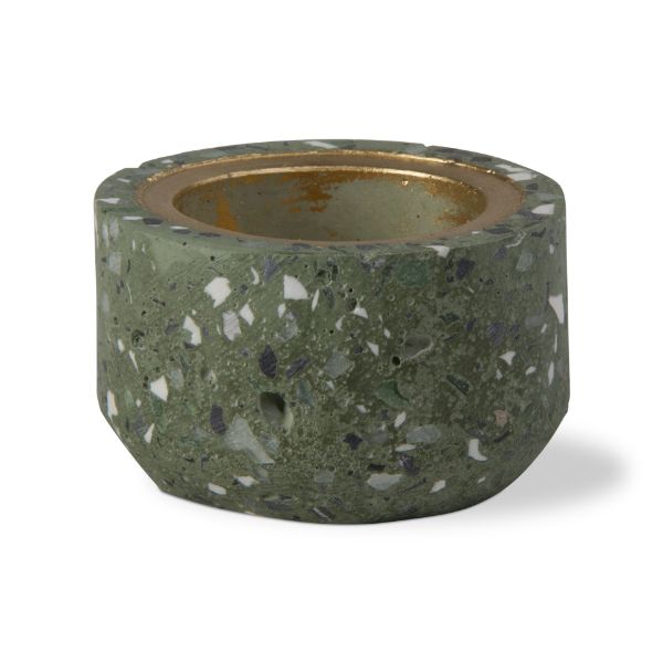 Picture of terrazo tealight holder - green, multi