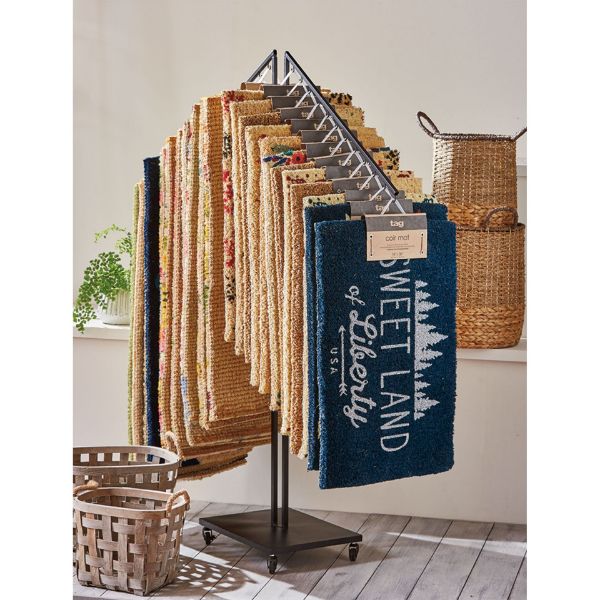 Picture of coir mat hanging display - black