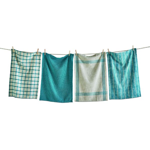 Picture of canyon woven dishtowel set of 4  - turquoise