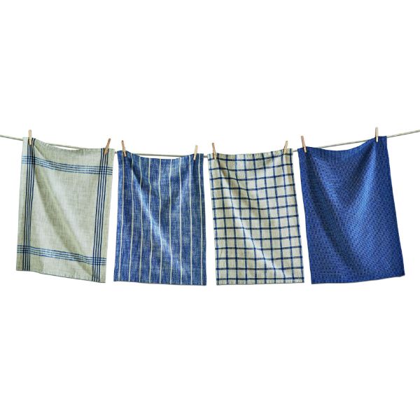 Picture of canyon woven dishtowel set of 4 - midnight blue