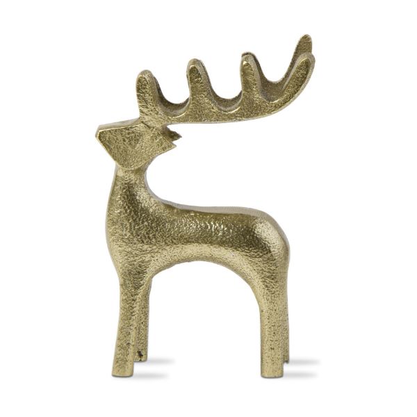 Picture of reindeer silhouette figurine - gold