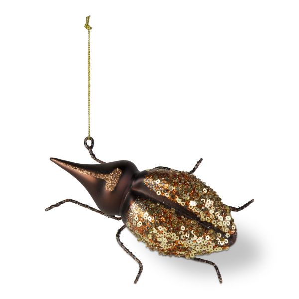Picture of golden beetle ornament - multi