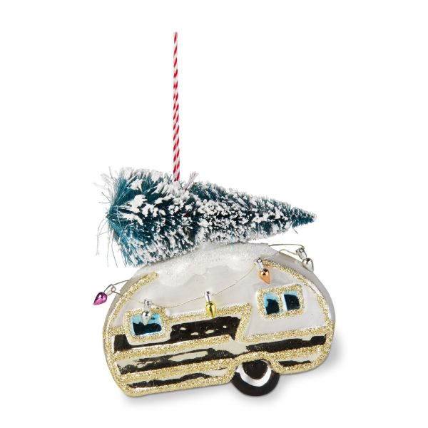 Picture of christmas camper ornament - multi