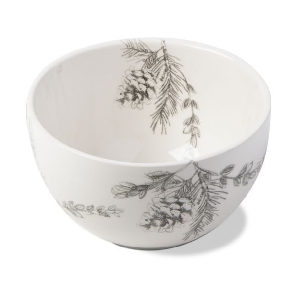 Picture of winter sketches pincecone bowl - multi