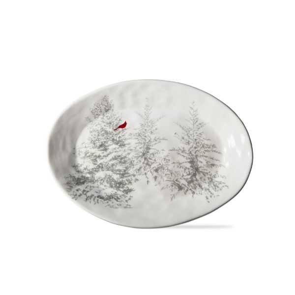 Picture of winter sketches tree platter - multi