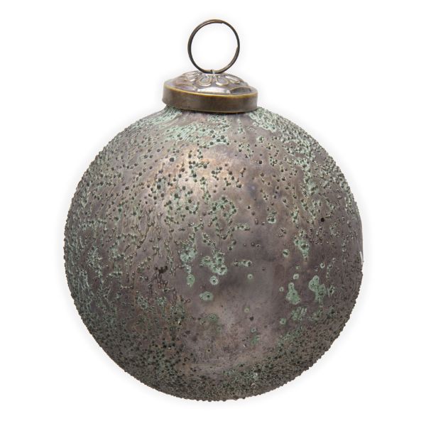 Picture of textured glass ornament  - turquoise