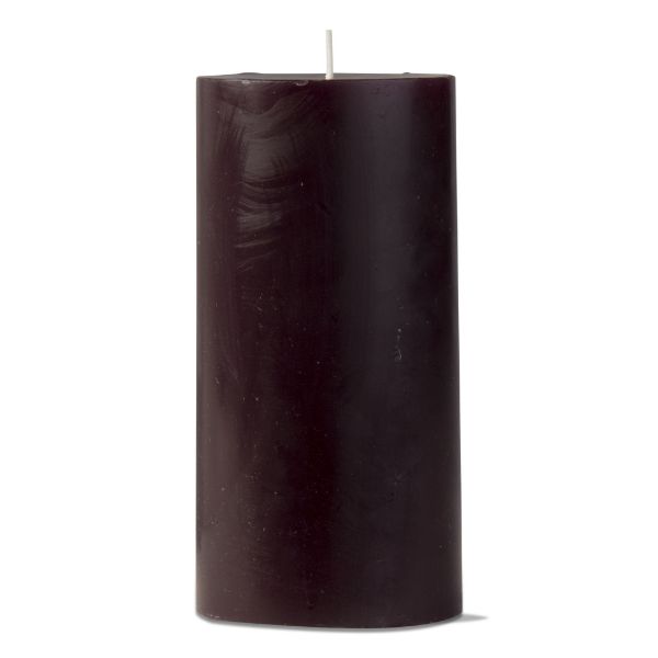 Picture of 3x6 tag color pillar color candle  - black