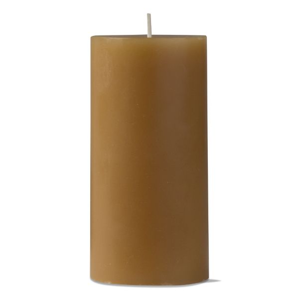 Picture of 3x6 tag color pillar color candle  - honey