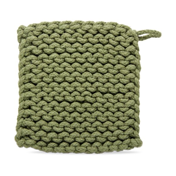 Picture of crochet trivet - olive