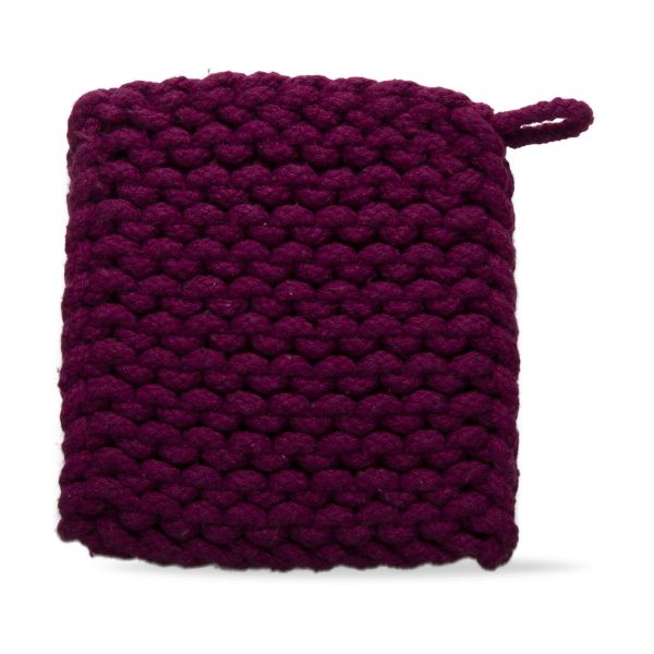 Picture of crochet trivet - plum