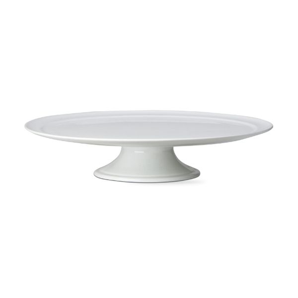 Picture of whiteware pedestal cake plate - white