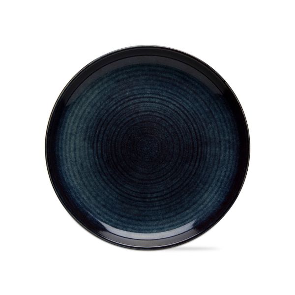 Picture of loft speckled reactive glaze  11 inch plate  - midnight blue