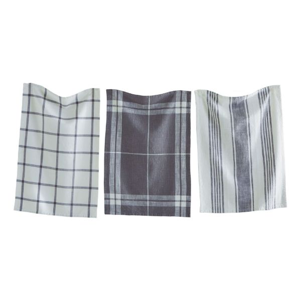 Picture of tag classic dishtowel set of 3 - gray