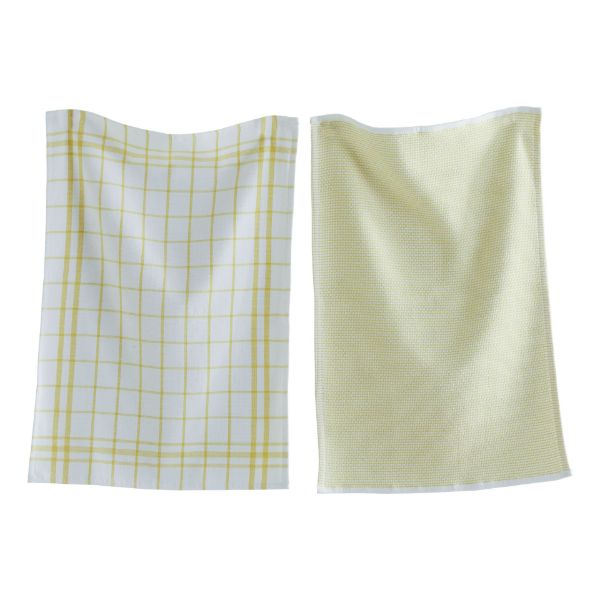 Picture of tag classic terry dishtowel set of 2 - yellow