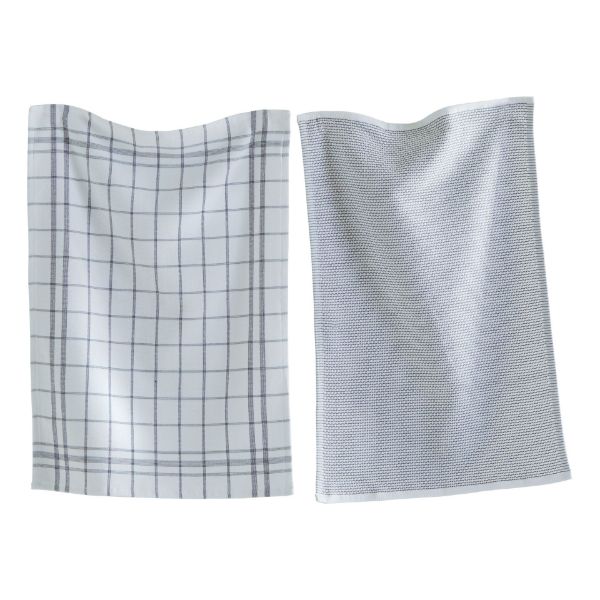 Picture of tag classic terry dishtowel set of 2 - gray