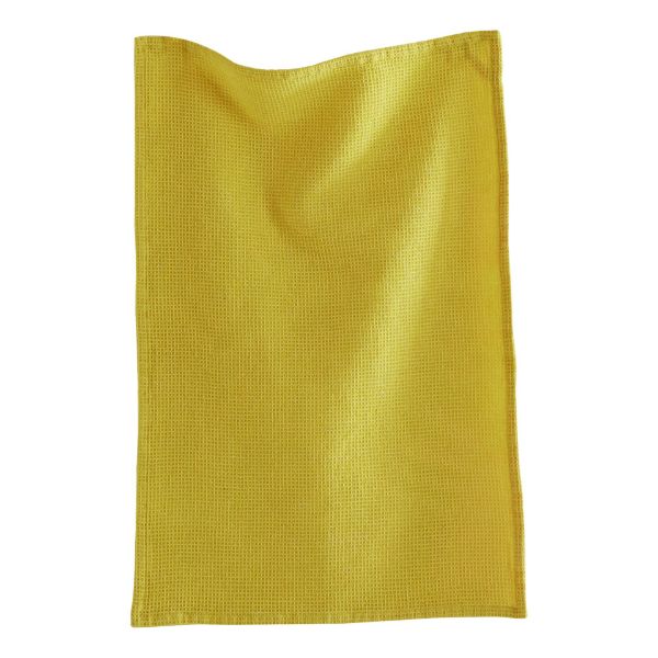 Picture of tag classic waffle weave dishtowel - yellow