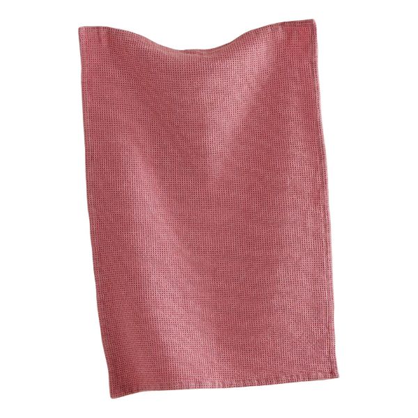 Picture of tag classic waffle weave dishtowel - blush