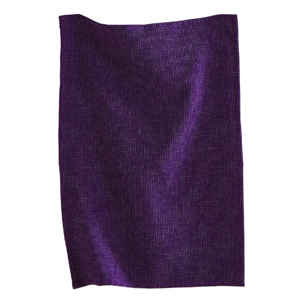 Picture of tag classic waffle weave dishtowel - plum