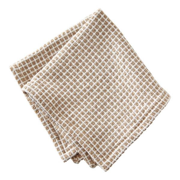 Picture of tag textured check dishcloth set of 2 - linen