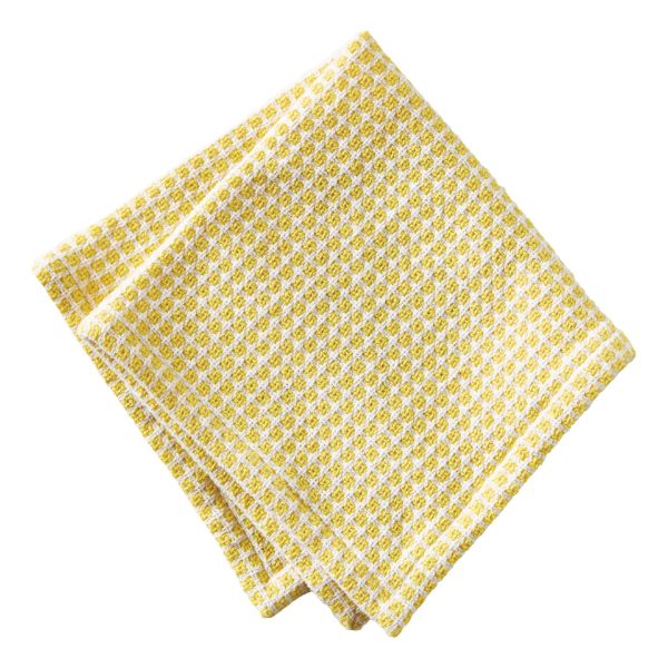 Picture of tag textured check dishcloth set of 2 - yellow