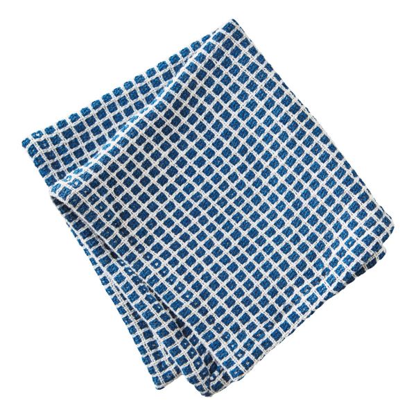 Picture of tag textured check dishcloth set of 2 - navy