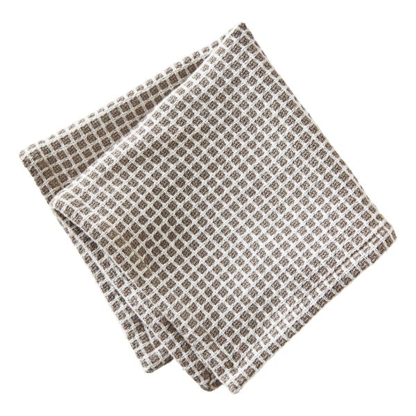 Picture of tag textured check dishcloth set of 2 - gray