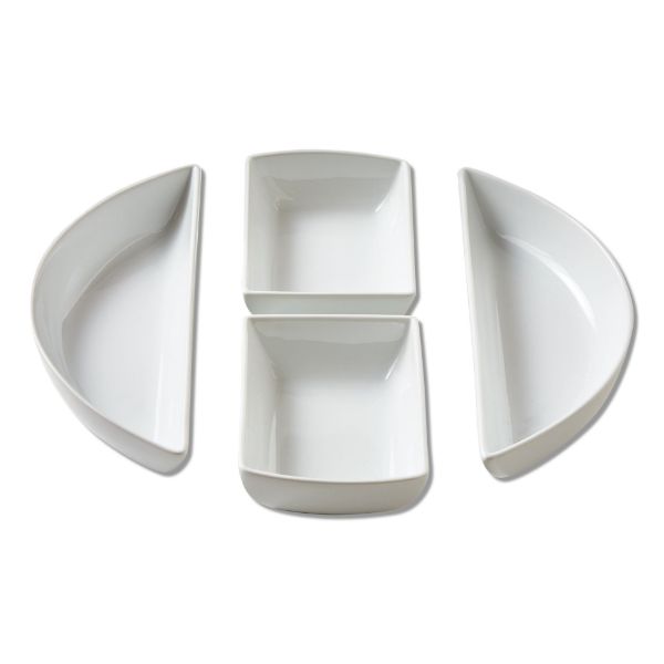 Picture of whiteware modular 4 piece serving set - white