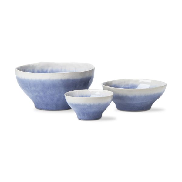 Picture of cloud bowl set of 3 - blue