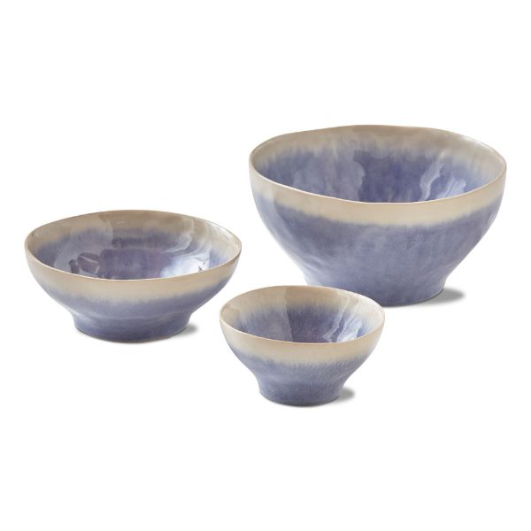 Picture of cloud bowl set of 3 - blue