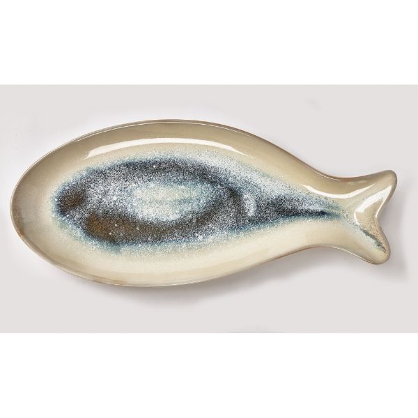 Picture of fish platter large - blue, multi