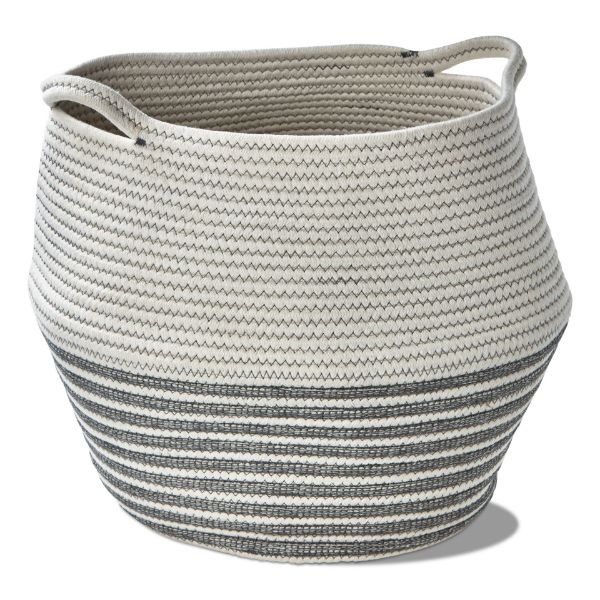 Picture of ameile stripe basket - gray, multi