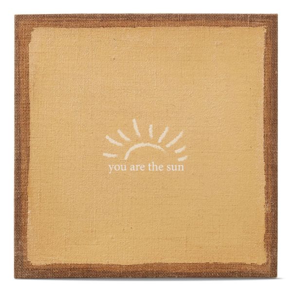 Picture of you are the sun wall art - ochre