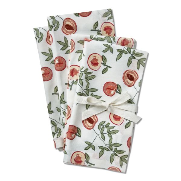 Picture of peach napkin set of 4 - multi
