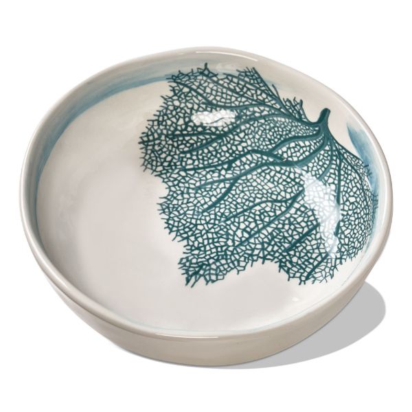 Picture of beach house coral low serving bowl - multi