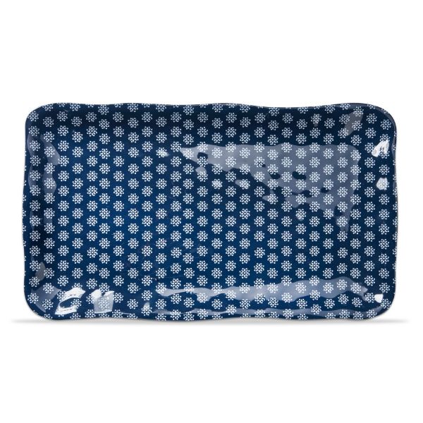 Picture of haisley melamine rectangular platter - blue, multi