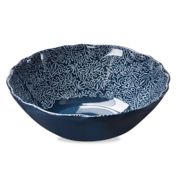 Picture of haisley melamine serving bowl - blue, multi