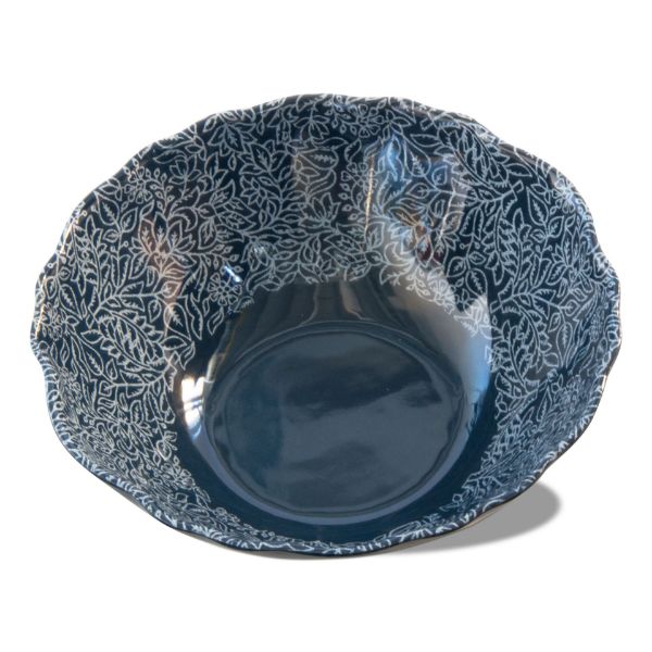 Picture of haisley melamine serving bowl - blue, multi