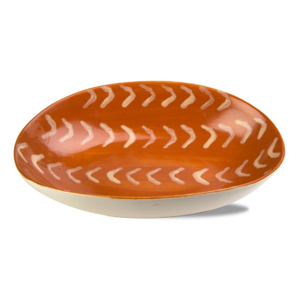 Picture of endless summer decorative bowl large - burnt sienna