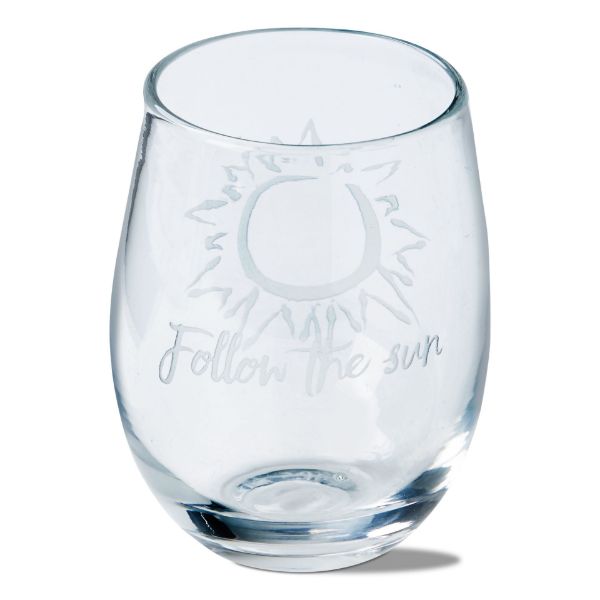 Picture of follow the sun stemless wine - clear